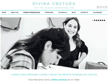Tablet Screenshot of divinacostura.com